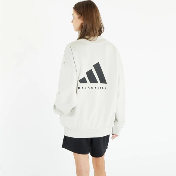 Adidas Crew Sweatshirt Sz M - Picture 2 of 5